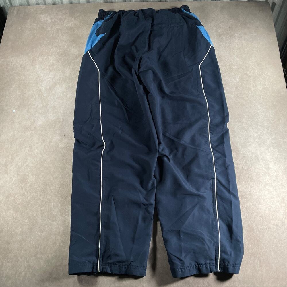00's BCG Track Pants Navy Blue Polyester Elastic Waist Men's Size 2XL Athleisure
